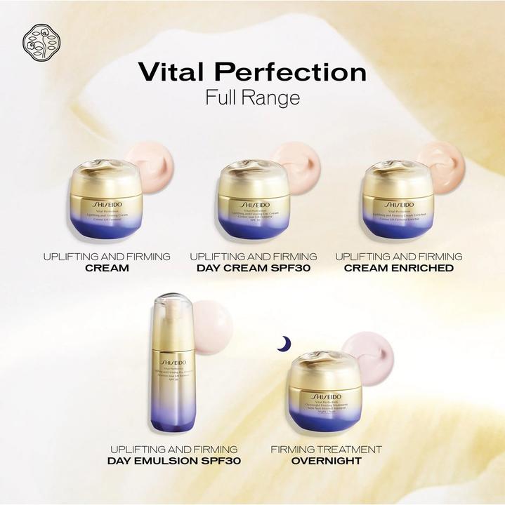 Actual product image Shiseido Vital Perfection Uplifting & Firming Day Emulsion (75 ml, Day cream, SPF 30)