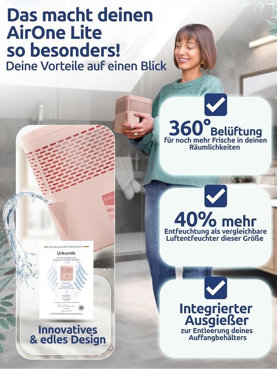 Produktbild BonAura AirOne Lite - Raumentfeuchter (16 m²)