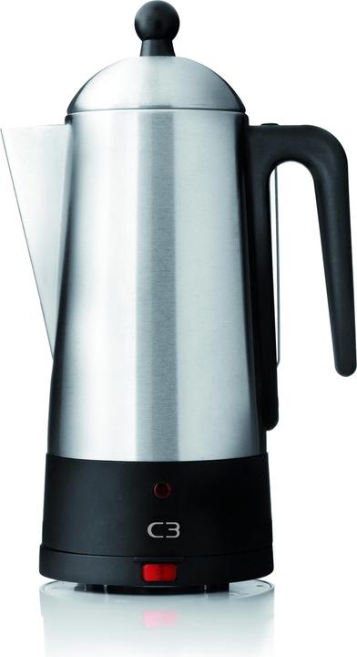 Produktbild C3 Design Eco - Elektrische Kaffeemaschine - 6 Tassen - schwarz/gebürsteter Edelstahl