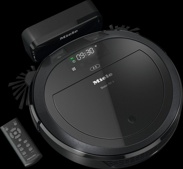 Actual product image Miele Scout RX3 Robot Vacuum Cleaner Black App-controlled, programmable start time (Robot vacuum)