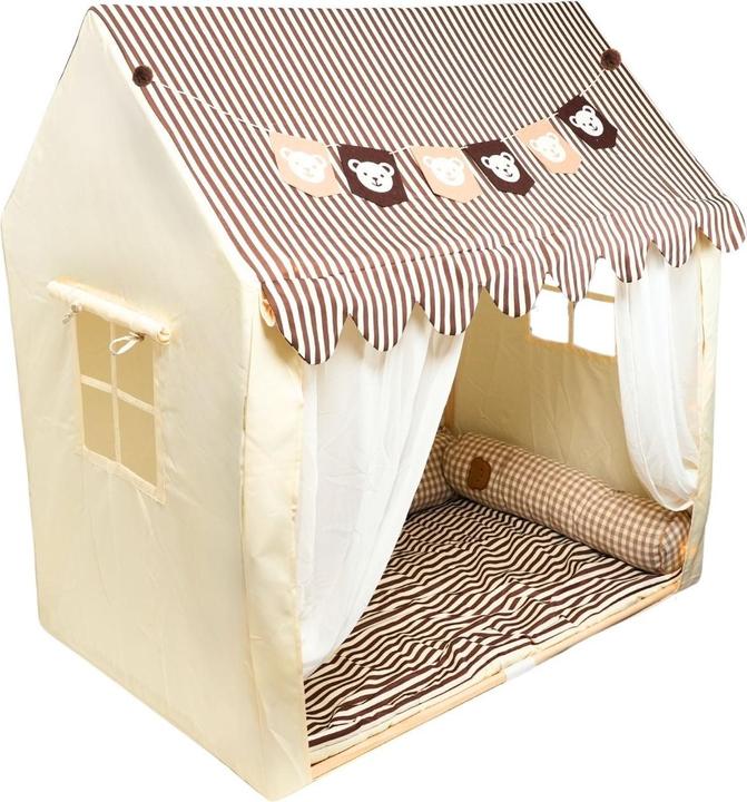 Hermex Kinder-Spielhaus Kinderzelt Hauszelt Kuschelhaus Spielhütte Spielzelt
