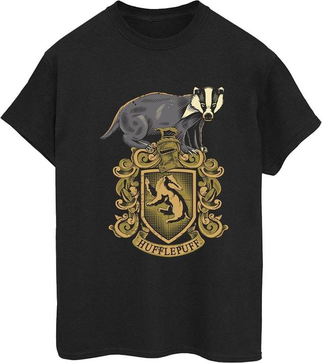 Immagine prodotto Hufflepuff Sketch Crest Maglietta Ampia Donna (L)