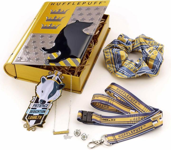 Schmuckset Hufflepuff (25% Polyester, 25% Papier, 25% Metall, 25% Kunststoff)