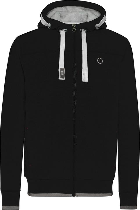 Actual product image Solid BenjaminZip Pile Men's Zip Up Sweater Zipper Jacket With Teddy Fleece With Hood With Teddy Fur (S)