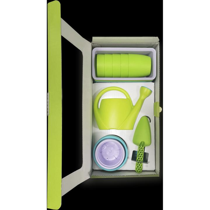 Immagine prodotto Gardenico Kids set da giardino grande con attrezzi da giardino e vasi per bambini