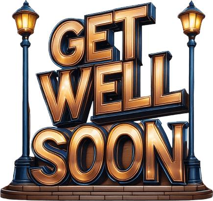 Produktbild Bügelbilder Bügelbild get well soon