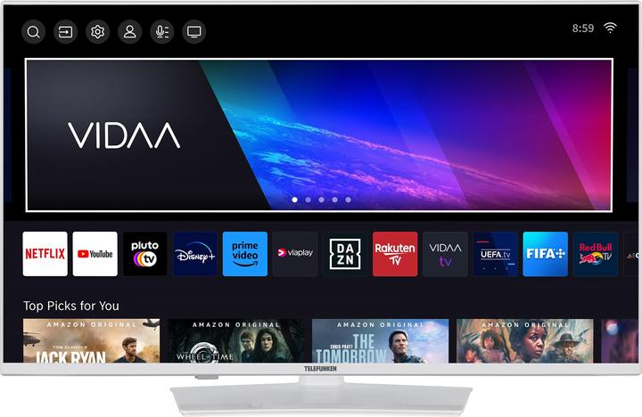 Produktbild Telefunken Fernseher 40 Zoll Smart TV VIDAA XF40VP750M-W Full HD Fernseher HDR TV mit Triple-Tuner (40", LED, Full HD, 2025)