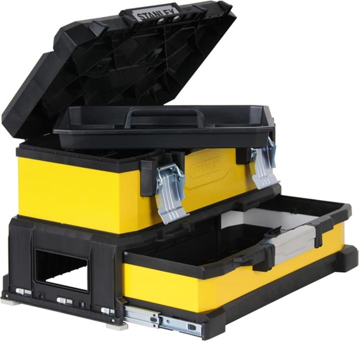Produktbild Stanley Werkzeugbox MetallKunststoff mit integrierter Schublade (1 Teile)