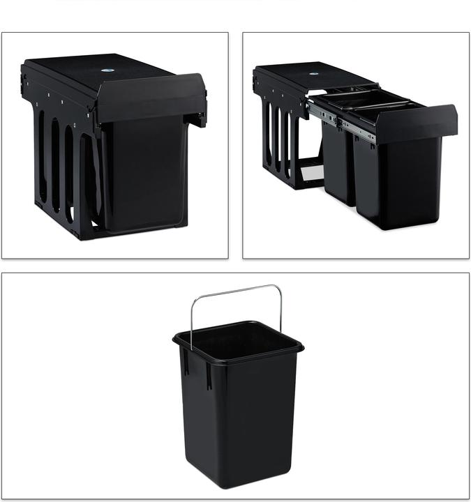 Actual product image Relaxdays Built-In Kitchen Bin, Compact (8 l)