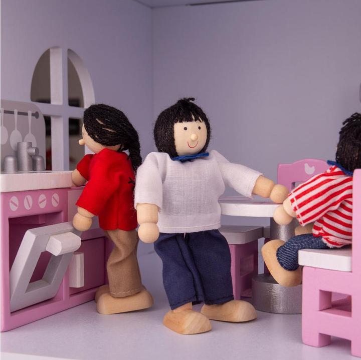 Produktbild Bigjigs Tidlo Puppenhausmöbel aus Holz, Küche, 9-teilig.