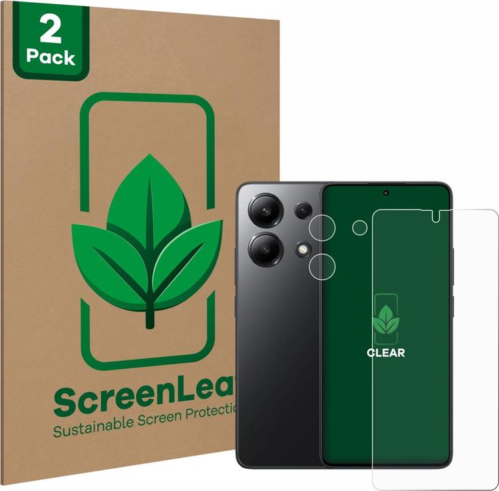 Image du produit ScreenLeaf Film de protection durable Protection d'écran Film clair transparent (2 pièce(s), Xiaomi Redmi Note 13)