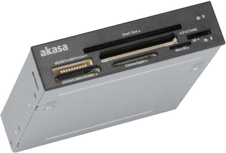 Akasa AK-ICR-09 ID and Smart Card Reader 3,5 Zoll (Internal USB 2.0 Motherboard)