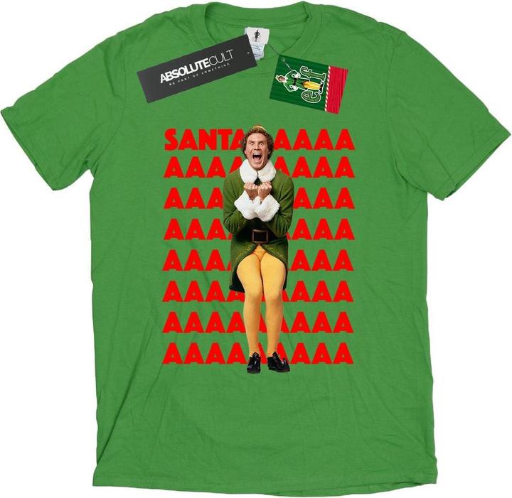 Elf Buddy Santa Scream TShirt (S)