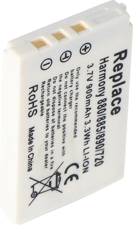 Actual product image Logitech Akku pHarmony 720 Remote, 880, 885, 890, One (Device specific, 950 mAh)