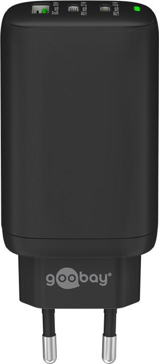 Immagine prodotto Goobay Caricatore rapido USB-C PD a 3 porte 65 W nero (65 W)