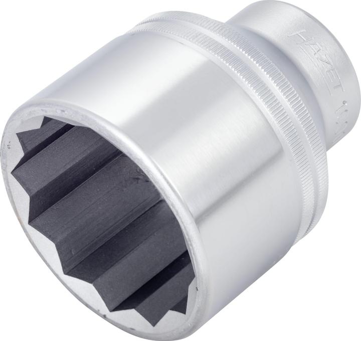 Actual product image HAZET Socket ∙ 12-point 1000Z-55 ∙ Square, hollow 20 mm (3/4 inch) ∙ Outside 12-point profile ∙ 55 … (55 mm)