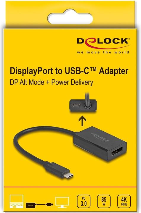 Actual product image Delock Adapter DisplayPort female to USB Type-C male (DP (USB-C, 15 cm)