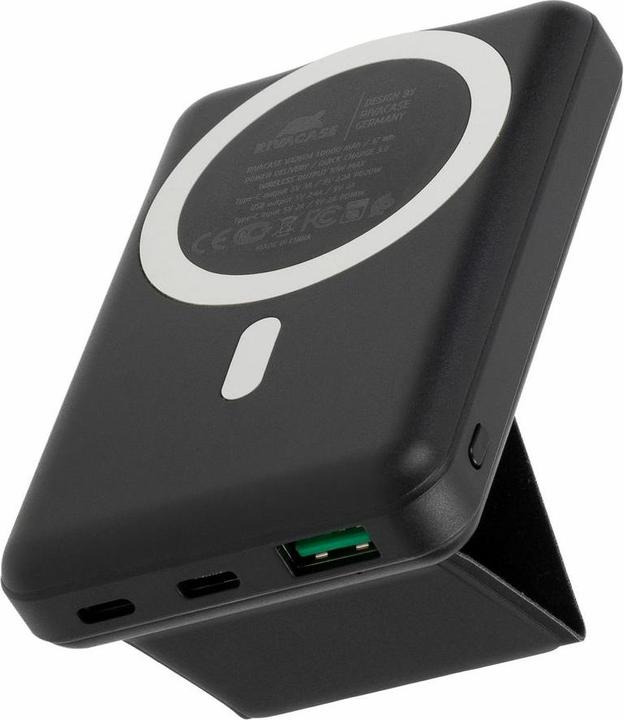 Produktbild Rivacase VA2604 Wireless Powerbank Magsafe Qi 15W, Externer Akku mit QC/PD 20W 10000 mAh Schnelladef (10000 mAh, 20 W, 18.50 Wh)