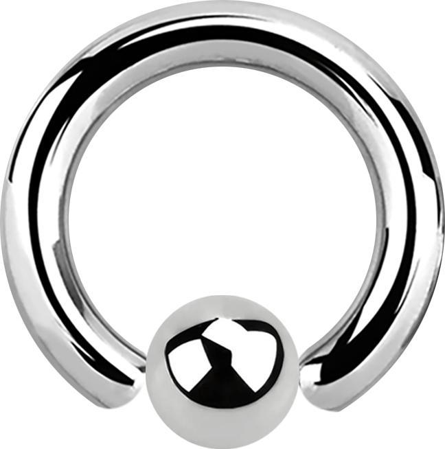 Star Piercing Ball Closure Ring silber (ohne Messing, Chirurgenstahl 316L)