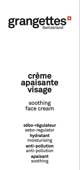 Image du produit Grangettes crème apaisante visage (30 ml, Crème de nuit)