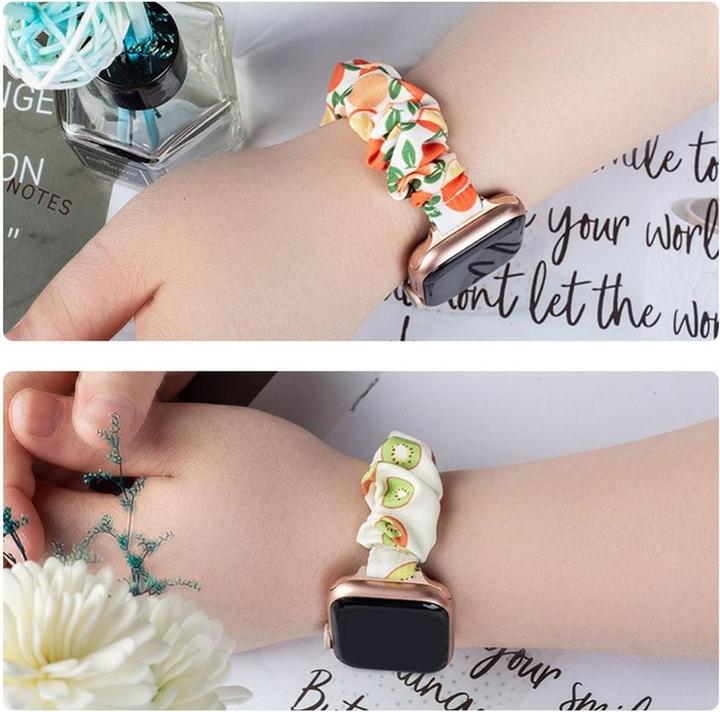 Produktbild Hurtel Fabric band for Watch 7 / 6 / 5 / 4 / 3 / 2 / SE (41 / 40 / 38mm) strap bracelet with elastic band p (Textilmaterial mit elastischem Band)