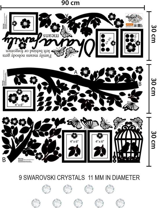 Walplus Ohana Family Tree (110 x 185 cm)