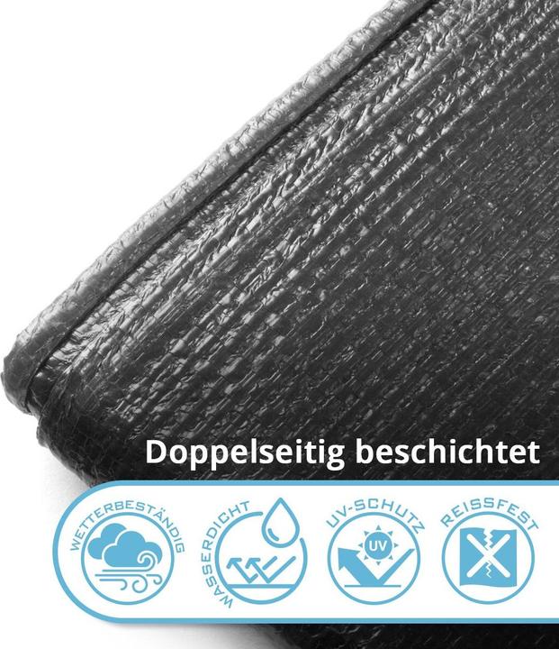 Produktbild Stahlwerk Abdeckplane mit Ösen 3 x 4 m 260 g/mÂ² wasserdichte Schutzplane (300 x 400 cm)