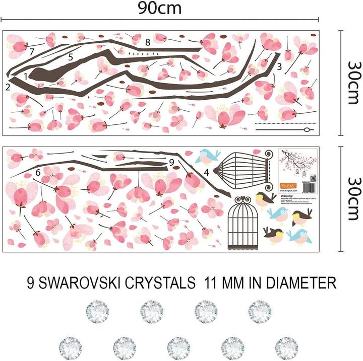 Produktbild Walplus Cherry Blossom Tree (94 x 120 cm)