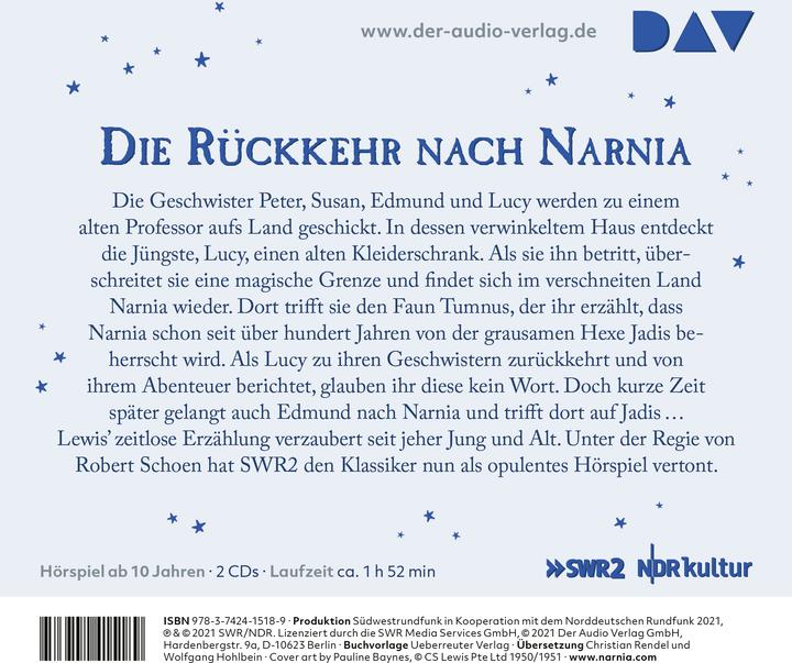 Productafbeelding De Kronieken van Narnia - Deel 2: De Koning van Narnia (Valery Cheplanova, Uve Teschner, C. S. Lewis, Robert Schoen, Christian Rendel, Pauline Baynes, Wolfgang Hohlbein, Friedhelm Ptok, Duits)