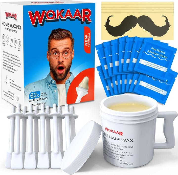 Produktbild Wokaar Nasenhaarwachs-Set (61 x, 120 g)