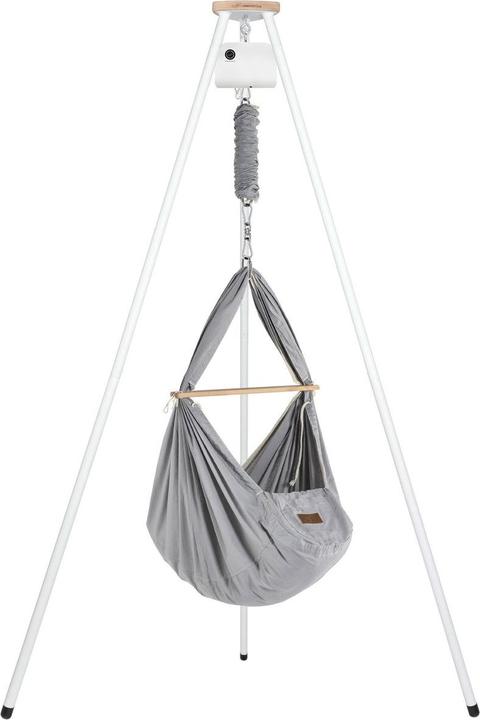 Image du produit Schmusewolke Tipi blanc avec moteur et berceau à ressorts bio