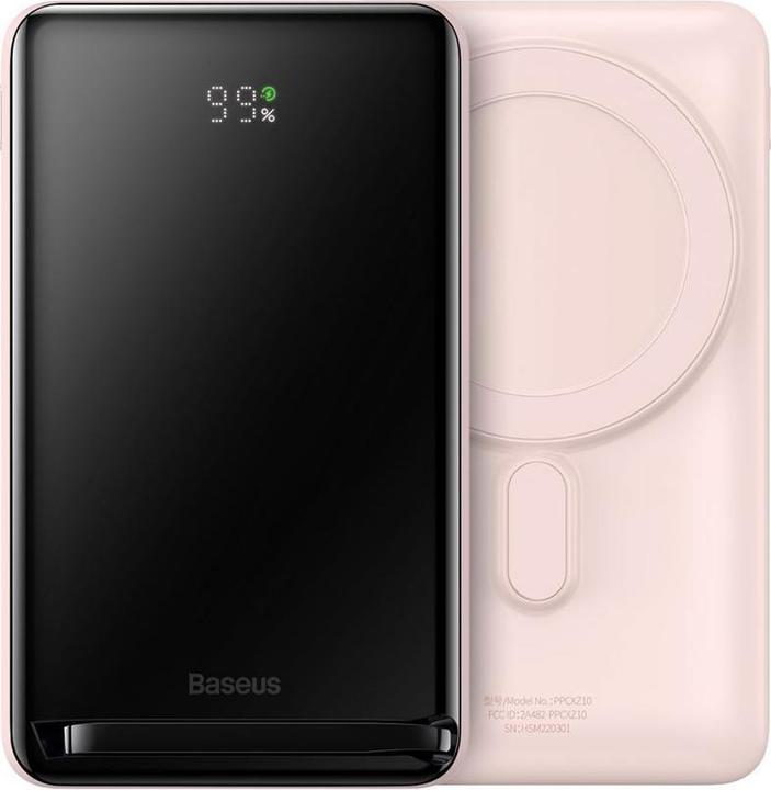 Productafbeelding Baseus Powerbank Magnetic 10000mAh 20W (roze) (10000 mAh, 20 W, 38.50 Wh)