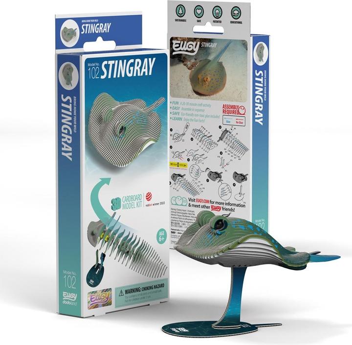 Produktbild Eugy 3D Bastelset Stachelrochen (MQ6)
