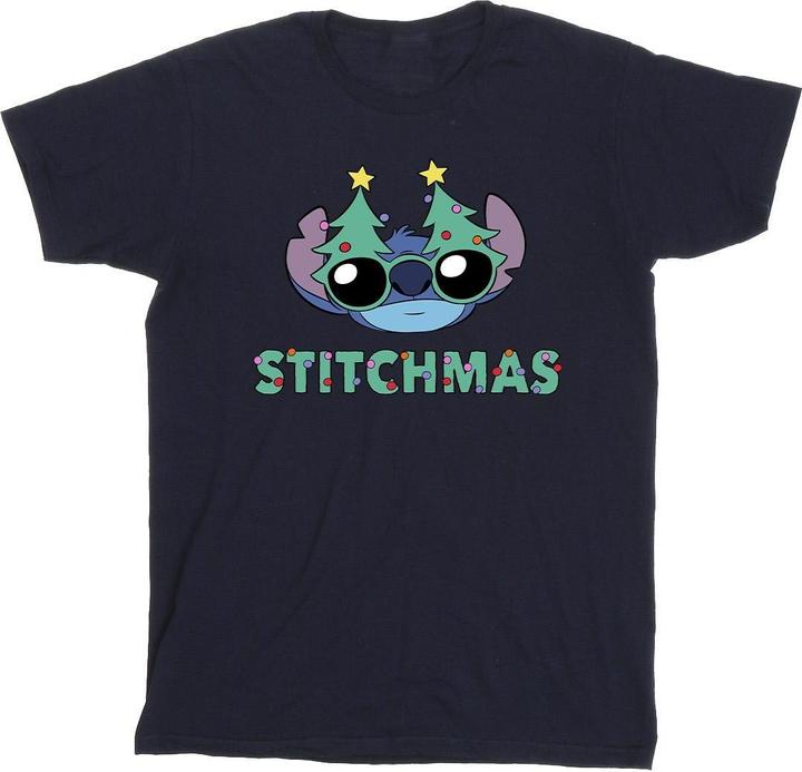 Disney Lilo & Stitch Stitchmas Glasses TShirt (3XL)
