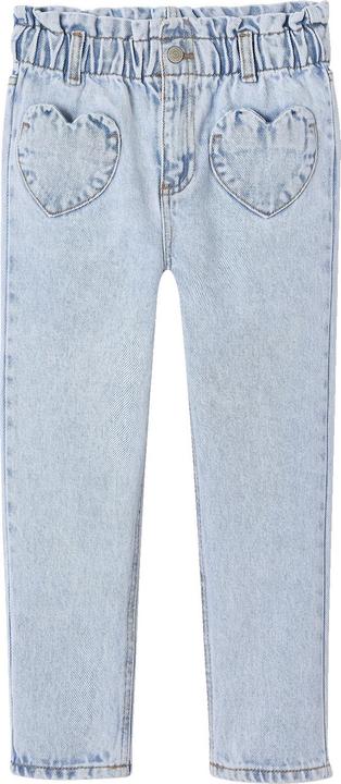 Produktbild Vertbaudet Mädchen Paperbag-Jeans mit Herz-Taschen (116)