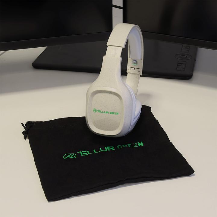 Immagine prodotto Tellur Cuffie Over-Ear Bluetooth verdi Pulse Crema pieghevole (8 h, Cablato)