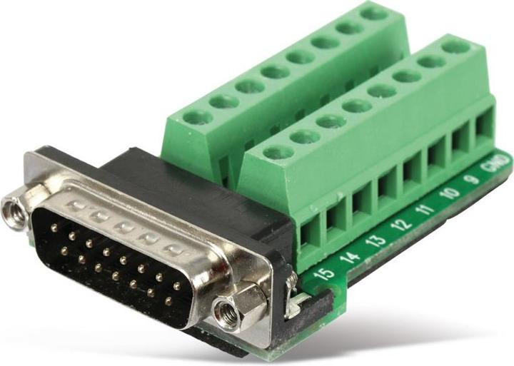 Produktbild Eneroid Sub-D Adapter, 15-polig, Stecker, 2-reihig / Schraubklemmen