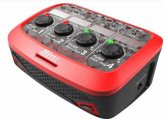 Image du produit Hitec Chargeur AC/DC Multicharger X4 Micro SE pour 1S LiPo et LiHV