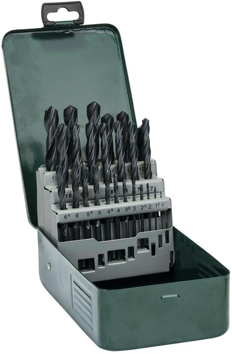 Bosch Zubehör Metallbohrer-Set HSS-R, 25-teilig, 1 - 13 mm (1 mm, 1.5 mm, 2 mm, 2.5 mm, 3 mm, 3.5 mm, 4 mm, 4.5 mm, 5 mm, 5.5 mm, 6 mm, 6.5 mm, 7 mm, 7.5 mm, 8 mm, 8.5 mm, 9 mm, 9.5 mm, 10 mm, 10.5 mm, 11 mm, 11.5 mm, 12 mm, 12.5 mm, 13 mm)