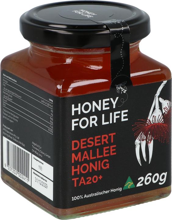 Actual product image Honey for life Desert Mallee TA 20+ | MGO value 800+ (260g) (260 g)
