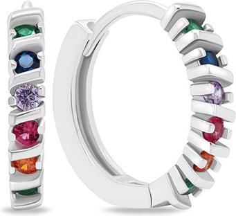 Immagine prodotto Brilio Argento - Orecchini in argento con zirconi colorati EA678WRBW