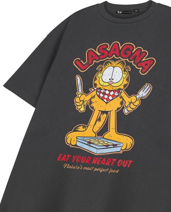 Immagine prodotto Garfield Eat Your Heart Out Maglietta Maniche Corte Uomo (XL)