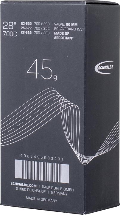 Immagine prodotto Schwalbe SV 20E Aerothan TPU (Presta (SV), 28", 80 mm)