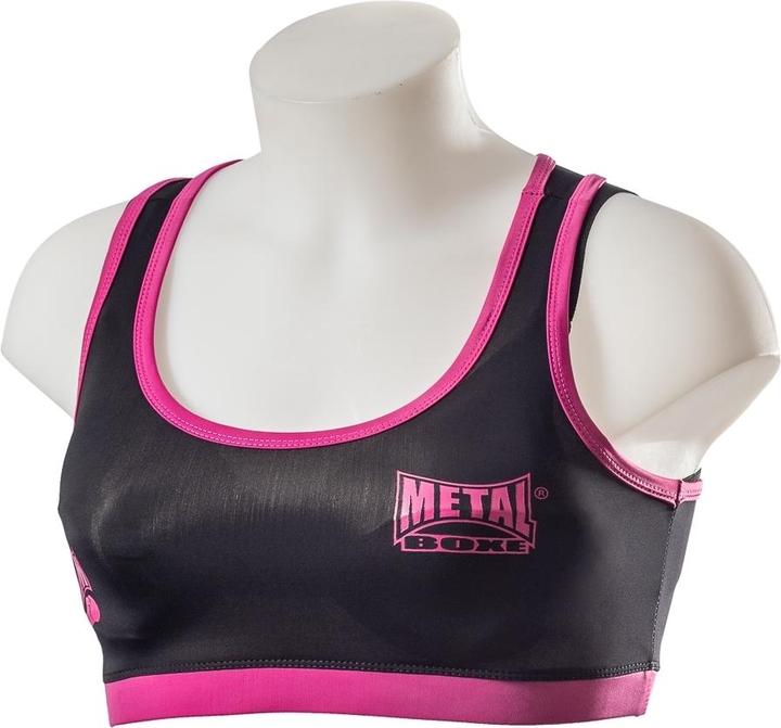 MetalBoxe Top Noir/Fuschia (Einzelpack, S, L)