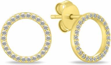 Immagine prodotto Brilio Argento - Bracciale scintillante placcato oro con zirconi chiari BRC167Y