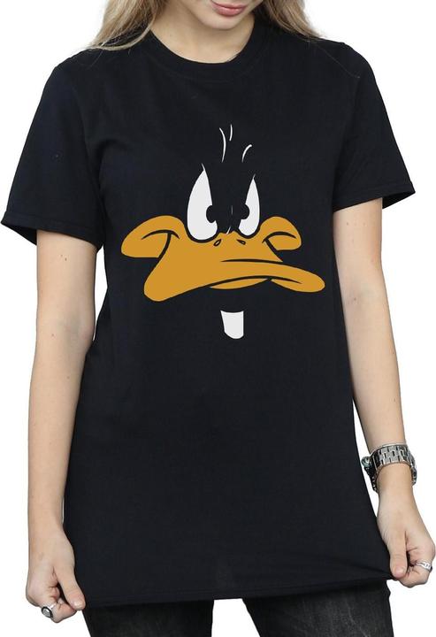Immagine prodotto Looney Tunes Maglietta da donna/ragazzo Daffy Duck Face in cotone (L)