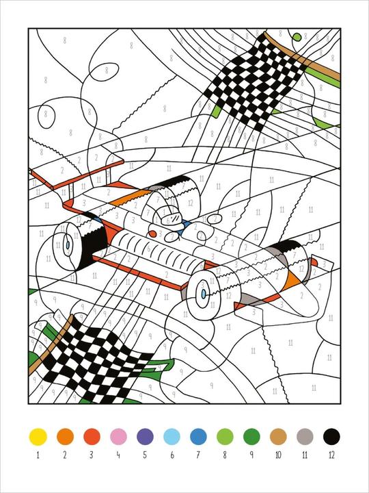Actual product image My Big Colour-by-Number Book - Vehicles