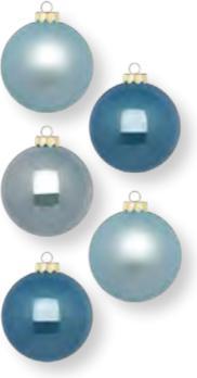 Inge’s Glas Christmas Decor Bleu élyséen (20 -pièce)