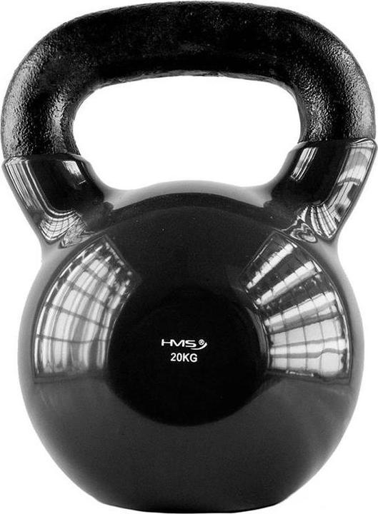HMS 20kg Vinyl Kettlebell black KNV20 (1 x 20 kg)
