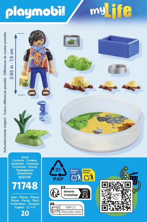 Productafbeelding Playmobil Schildpadden terrarium (71748, Playmobil Mijn Leven)